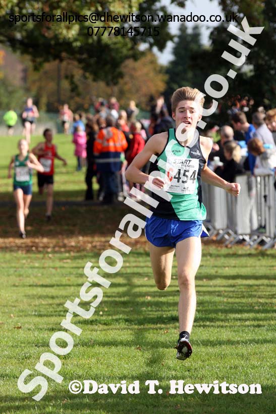 Mens under-17s Northern Cross Country Relays, Graves Park, Sheffield. Photo: David T. Hewitson/Sports for All Pics